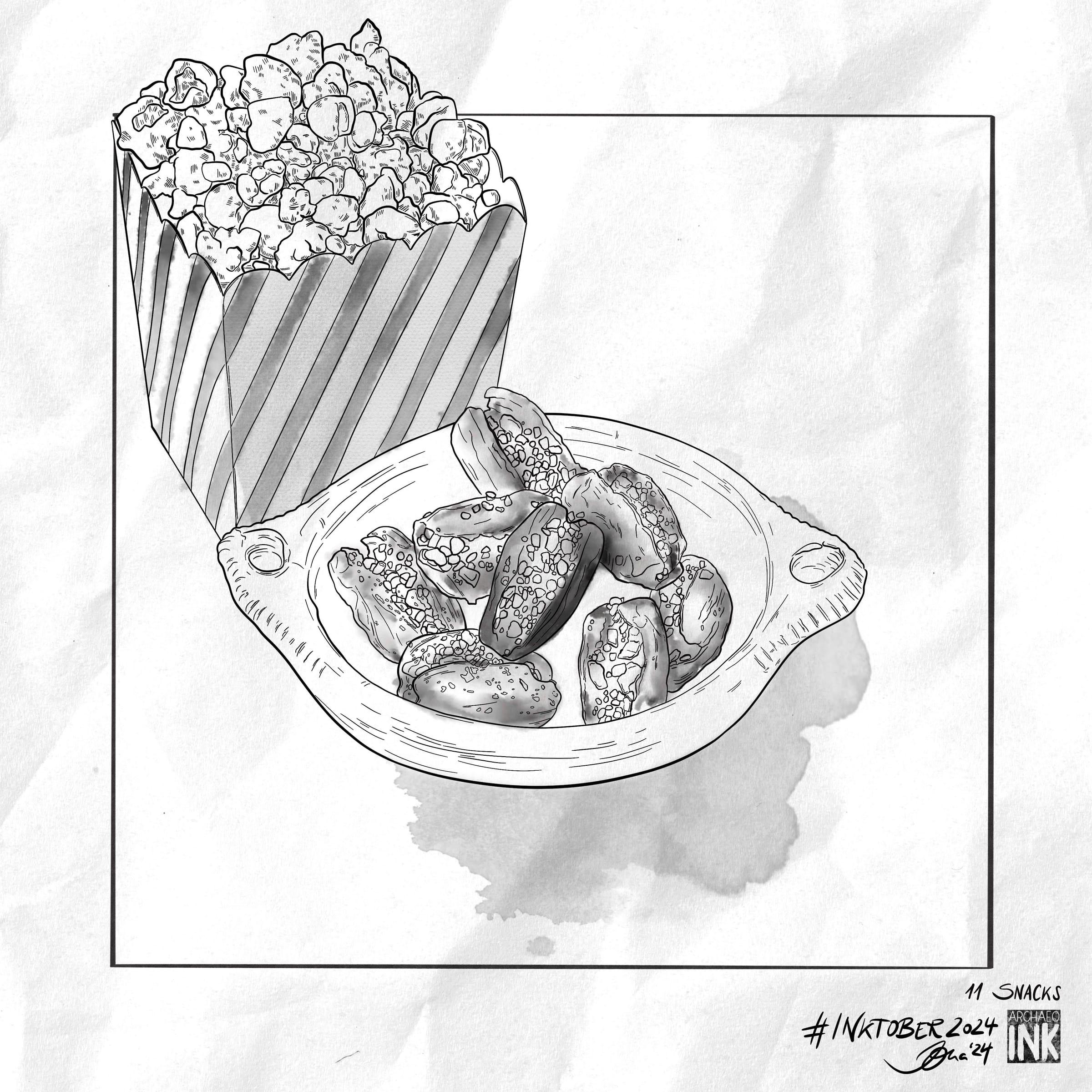 archInk 2024 – Day 11 archaeological ink drawing