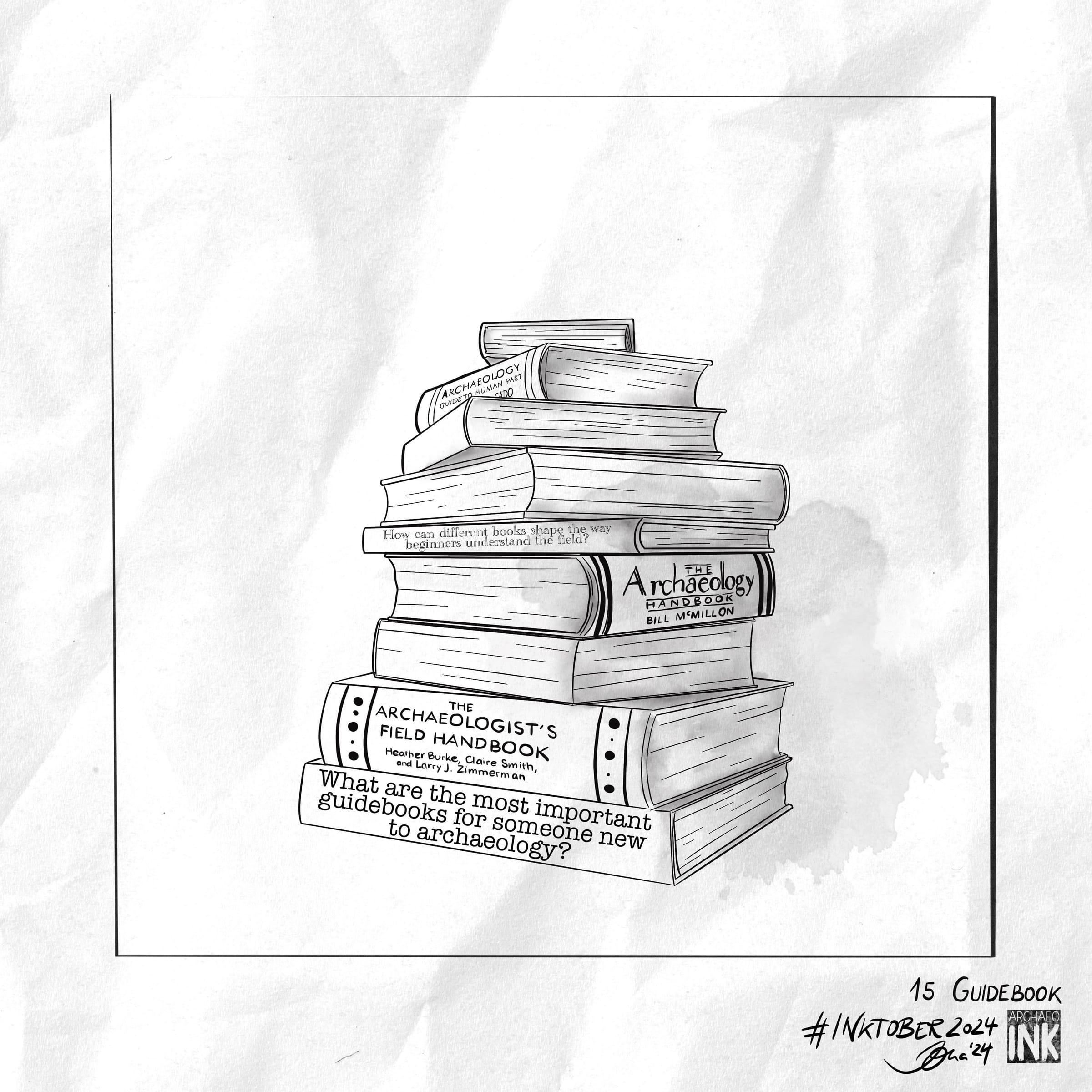archInk 2024 – Day 15 archaeological ink drawing