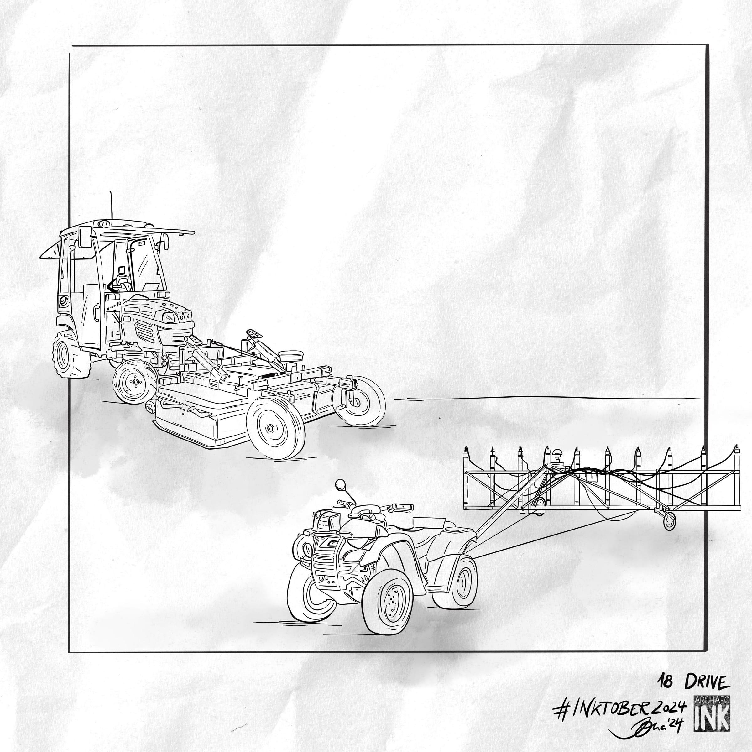 archInk 2024 – Day 18 archaeological ink drawing