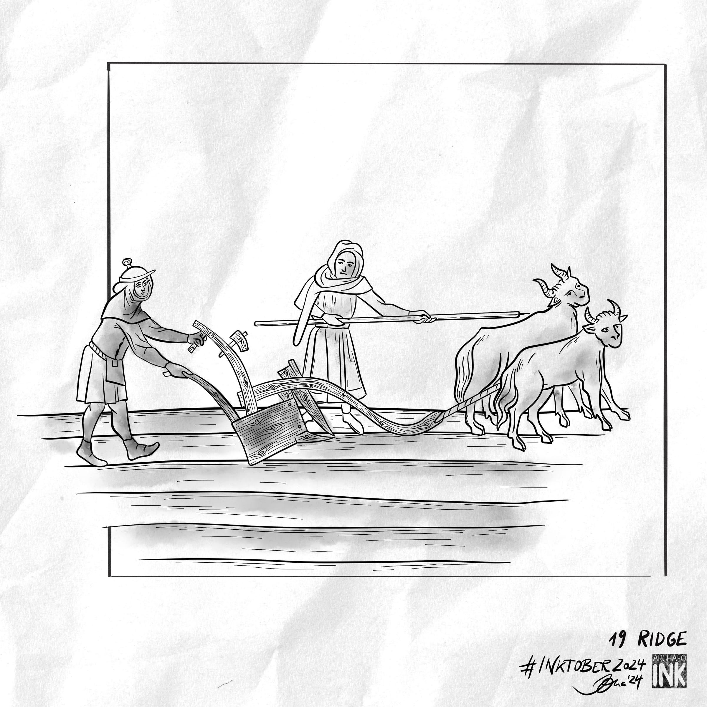 archInk 2024 – Day 19 archaeological ink drawing
