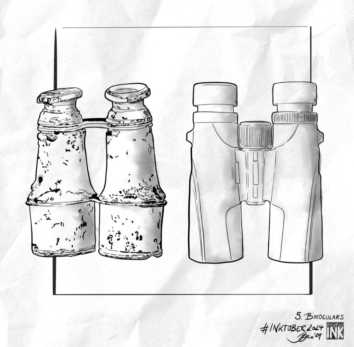 archInk 2024 – Day 5 archaeological ink drawing