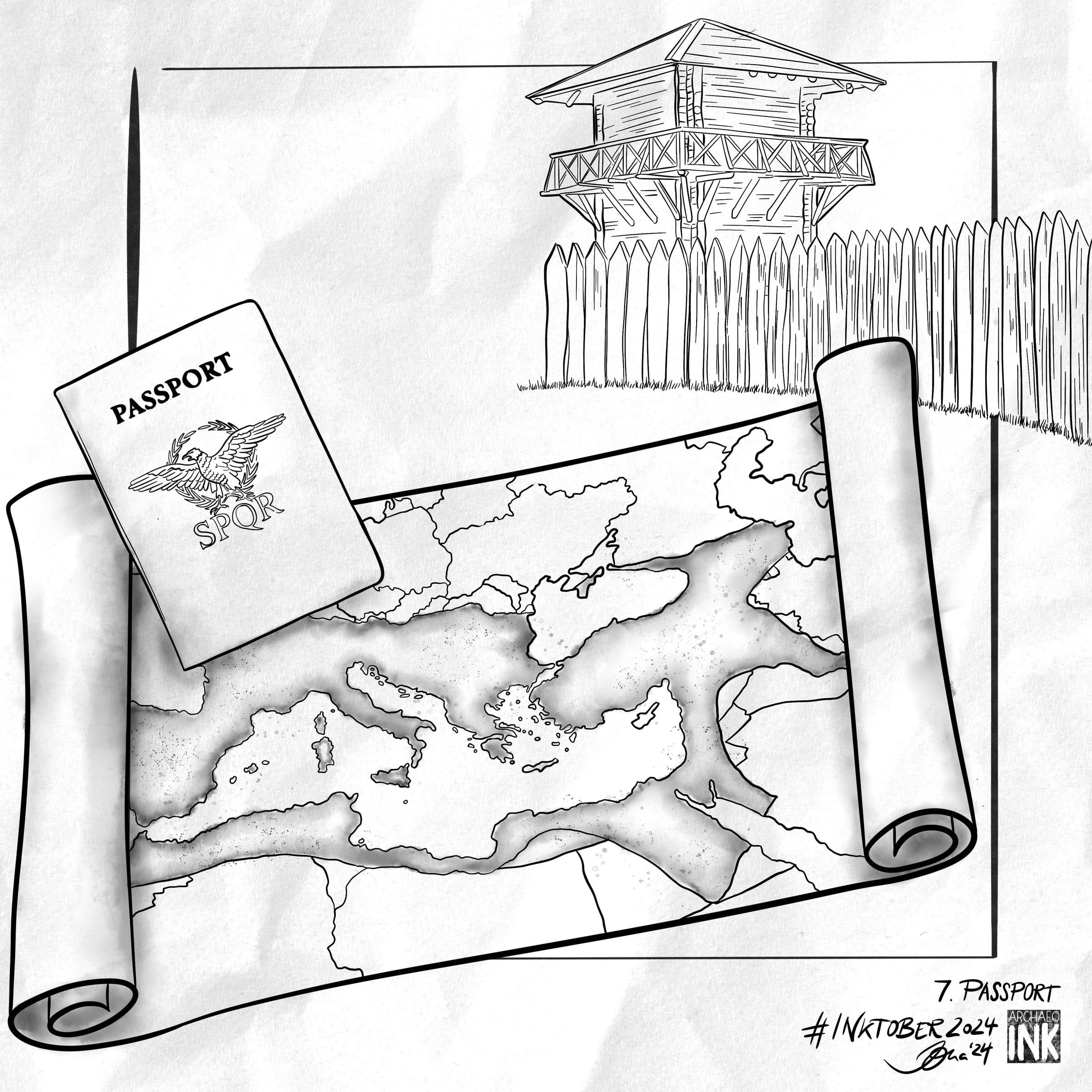 archInk 2024 – Day 7 archaeological ink drawing