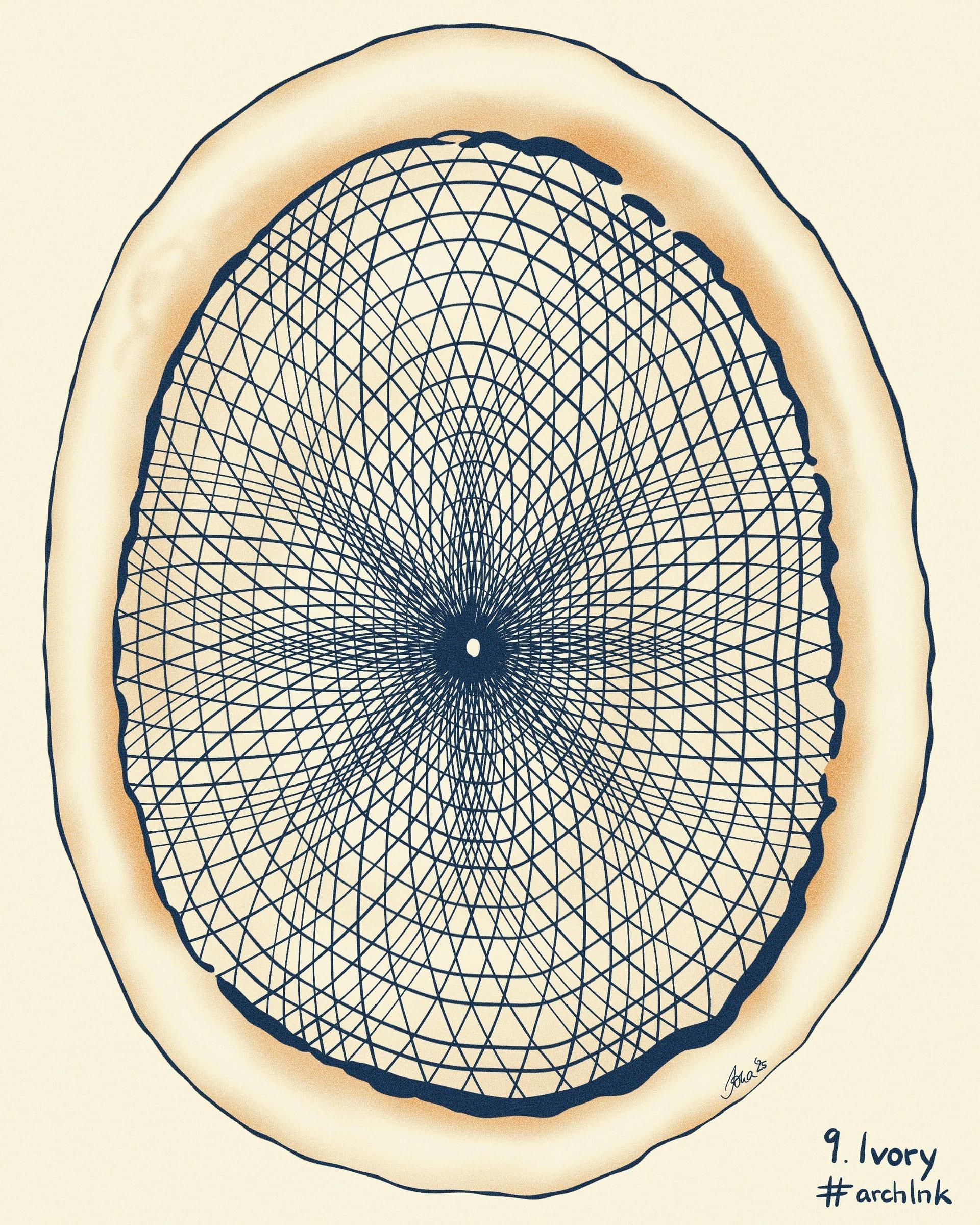 archInk 2025 – Day 9 archaeological ink drawing