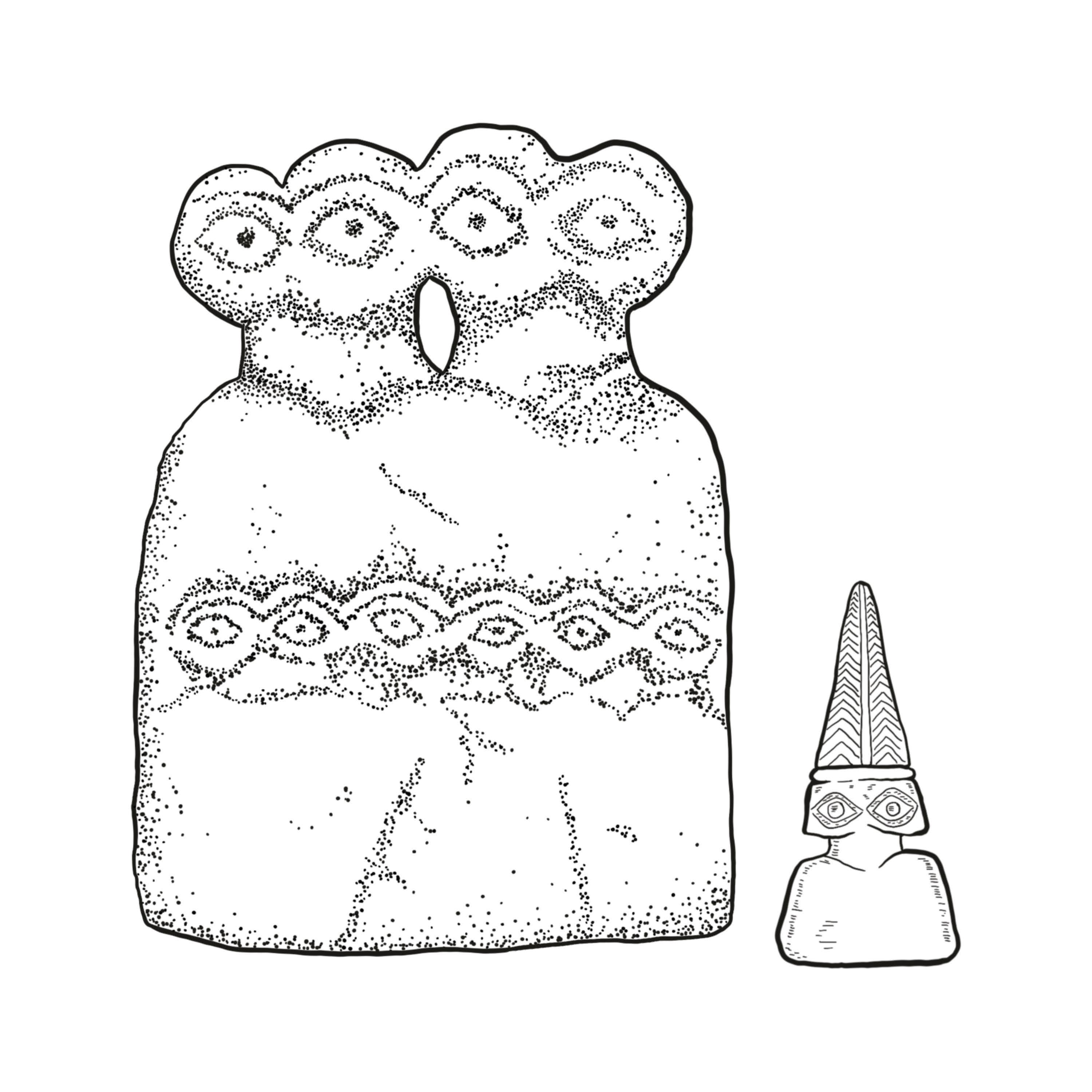 Eye Idols Stippled