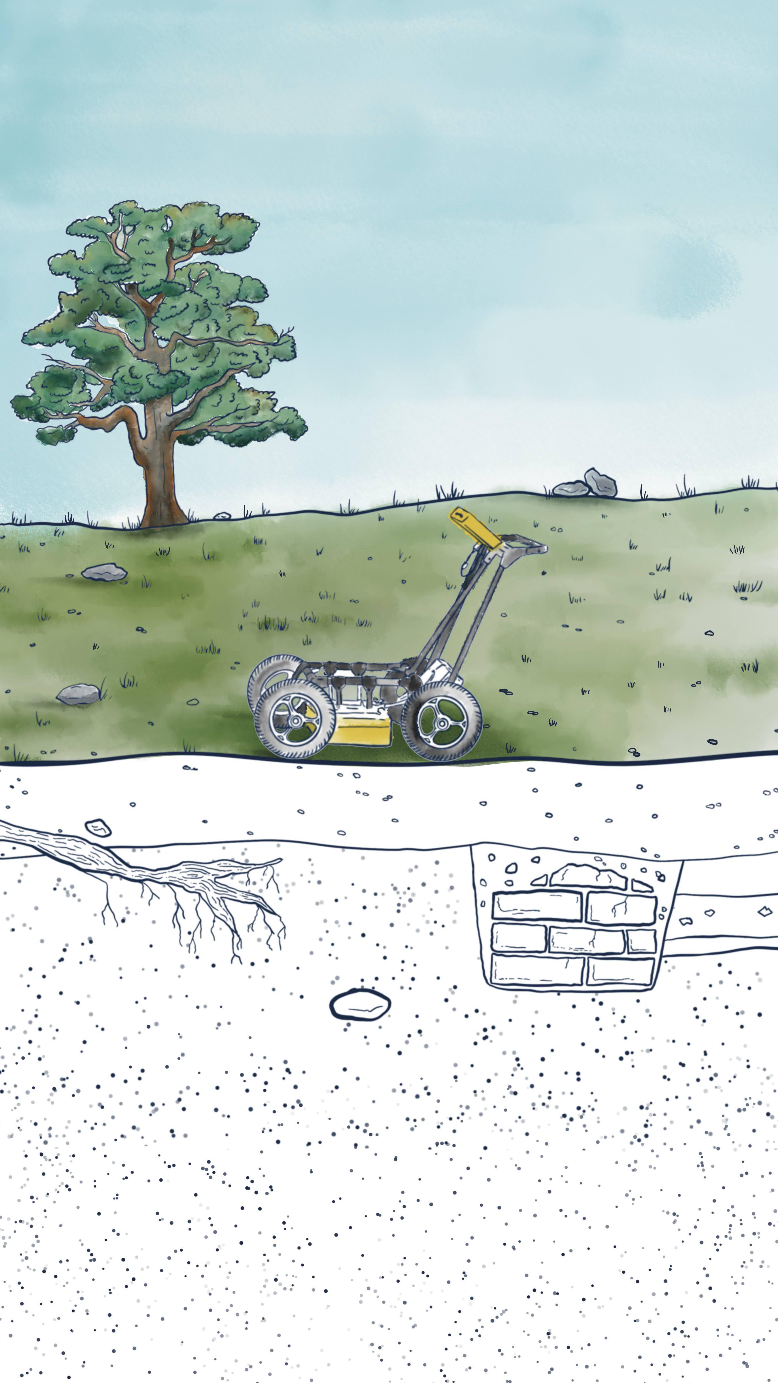 Ground Penetrating Rader Cross Section