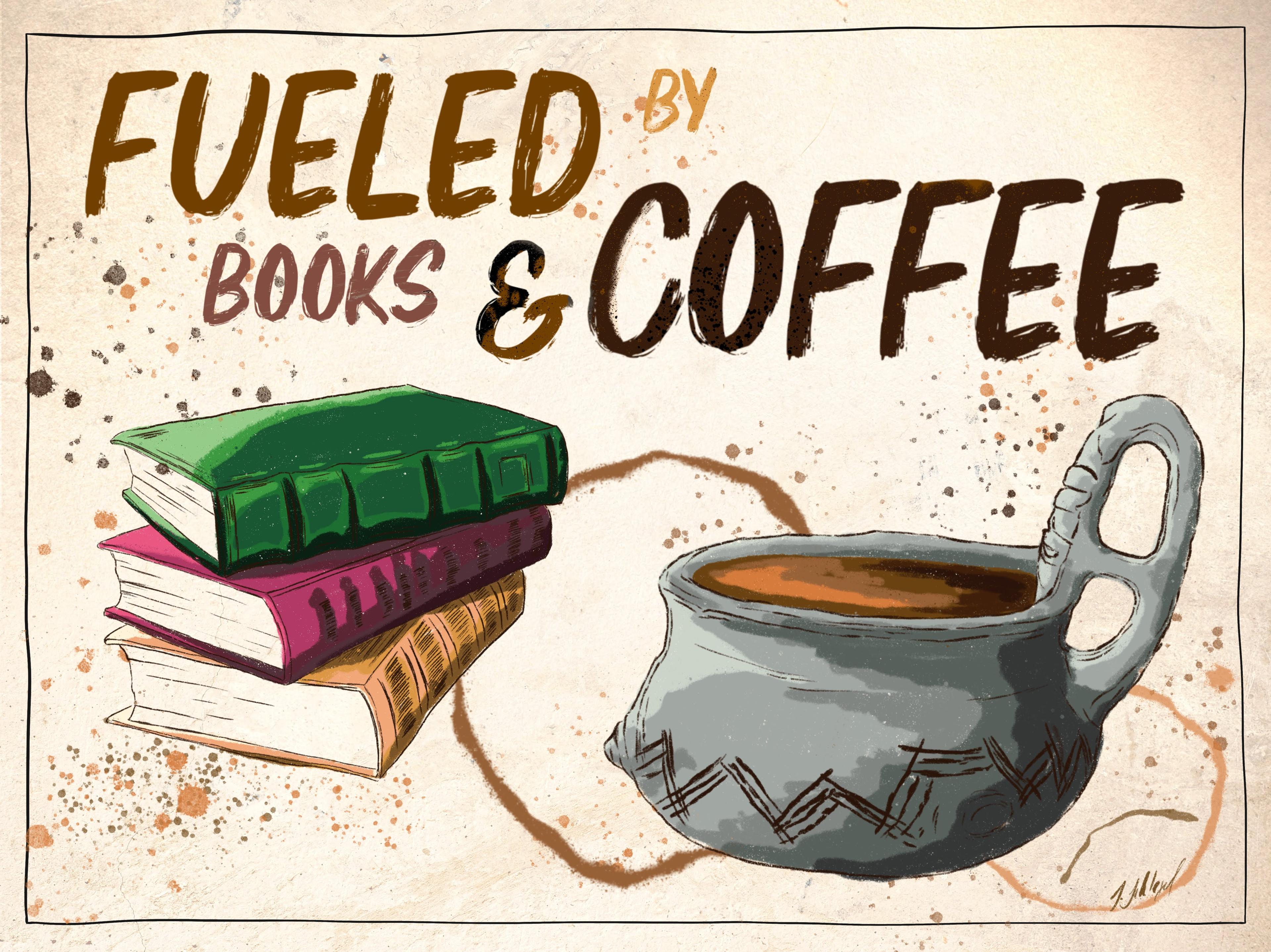 Fueled by coffee illustration