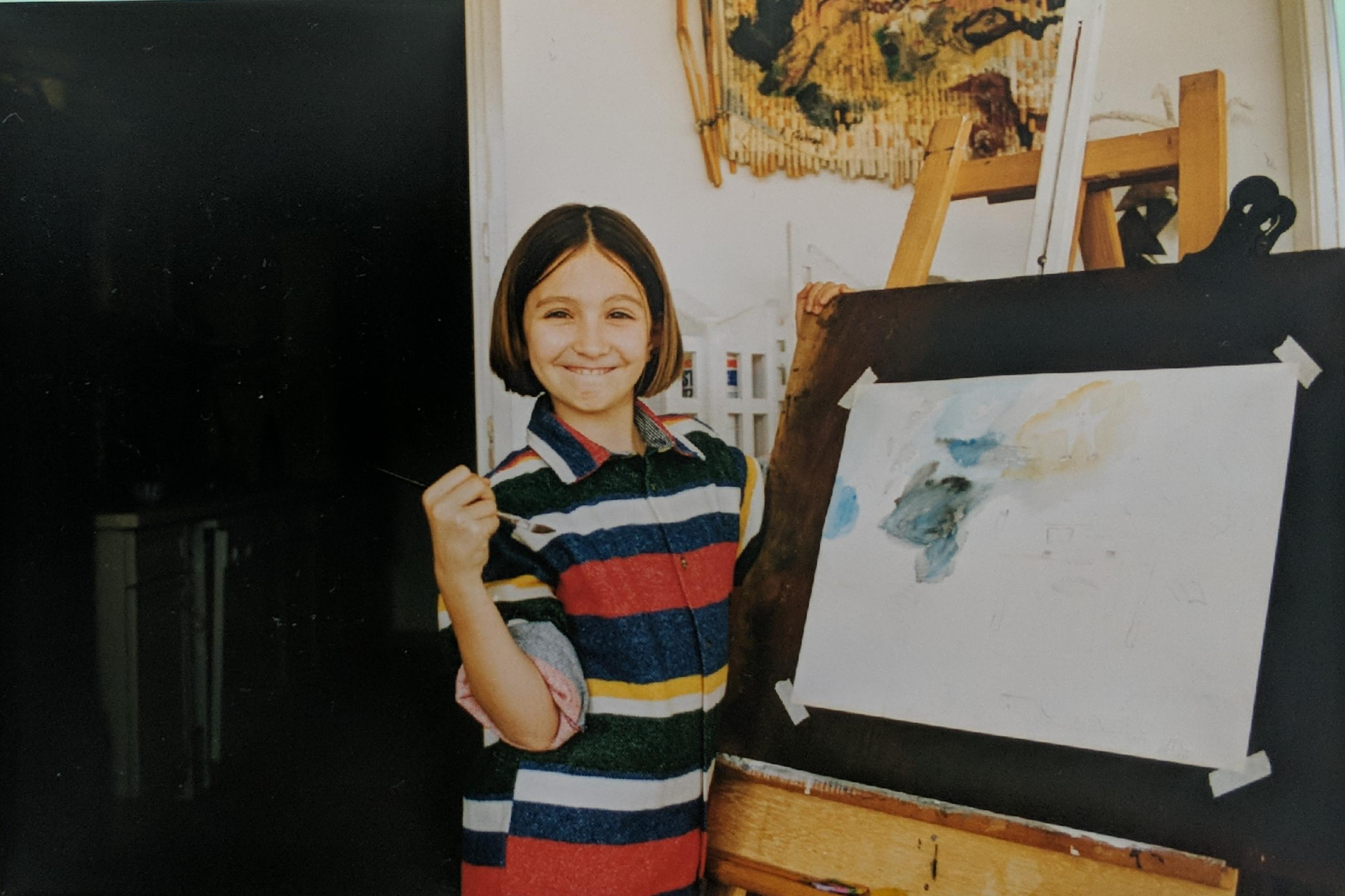 Early watercolor drawing by Jona