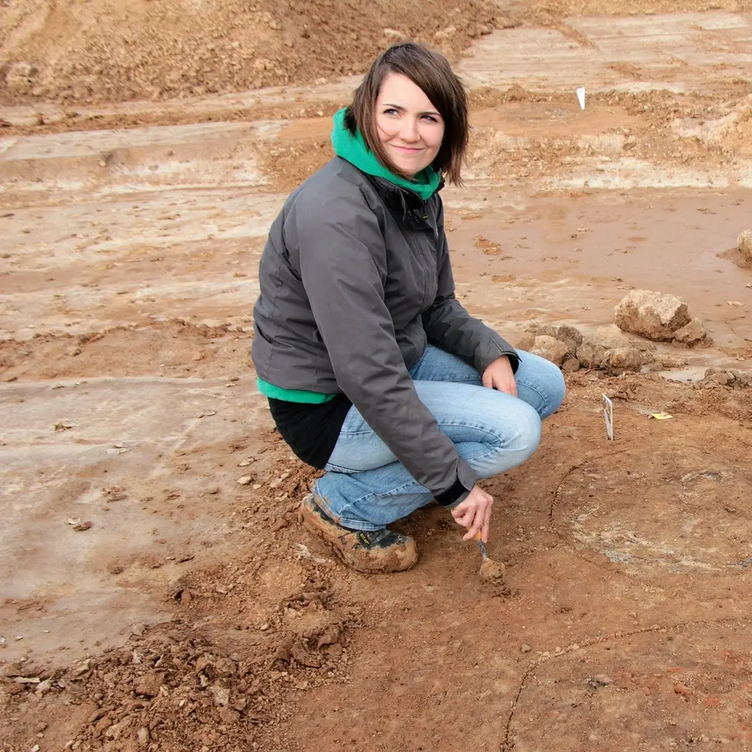 Jona during early excavation fieldwork