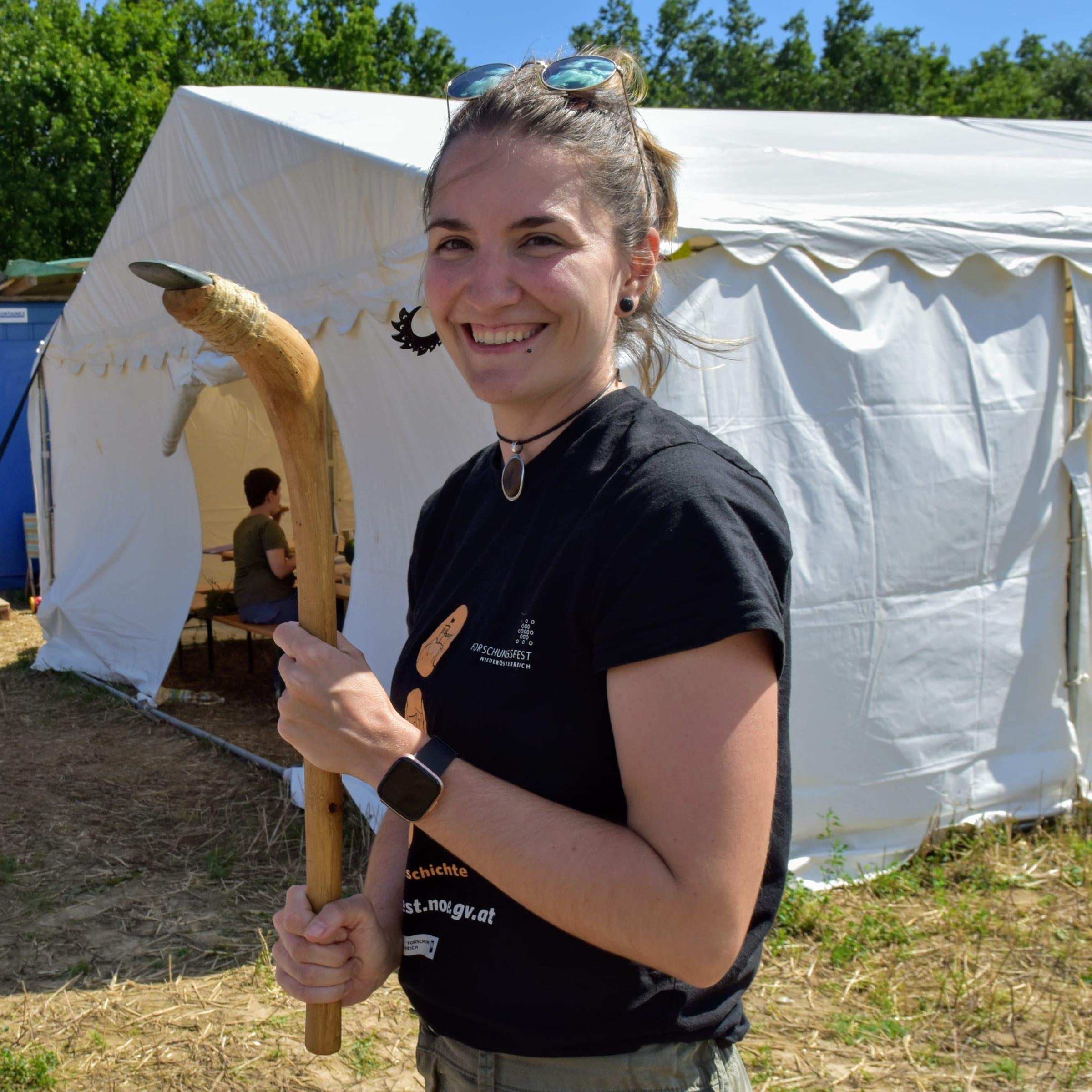 Jona Schlegel at archaeological fieldwork