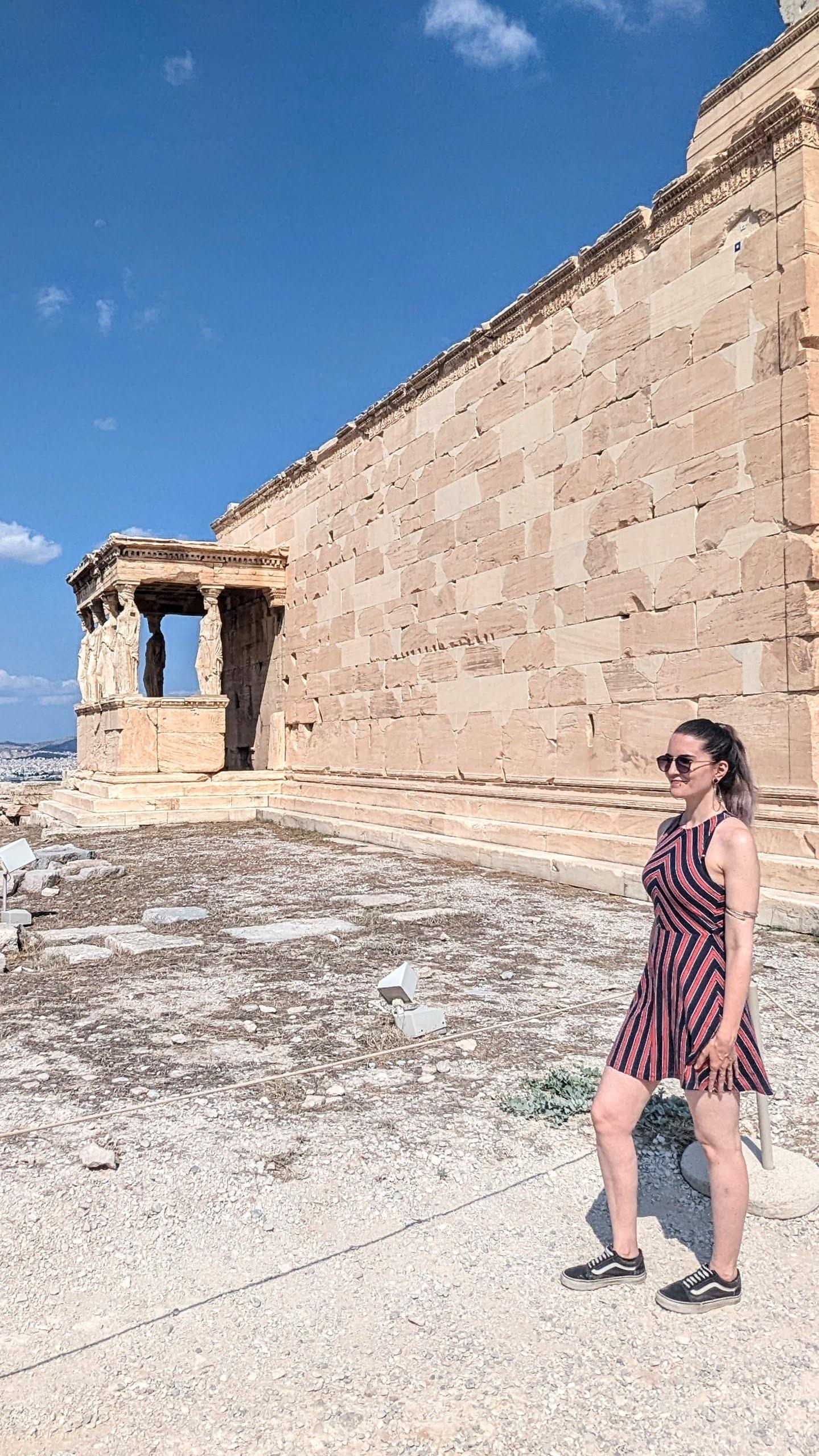 Jona visiting the Acropolis museum in Greece