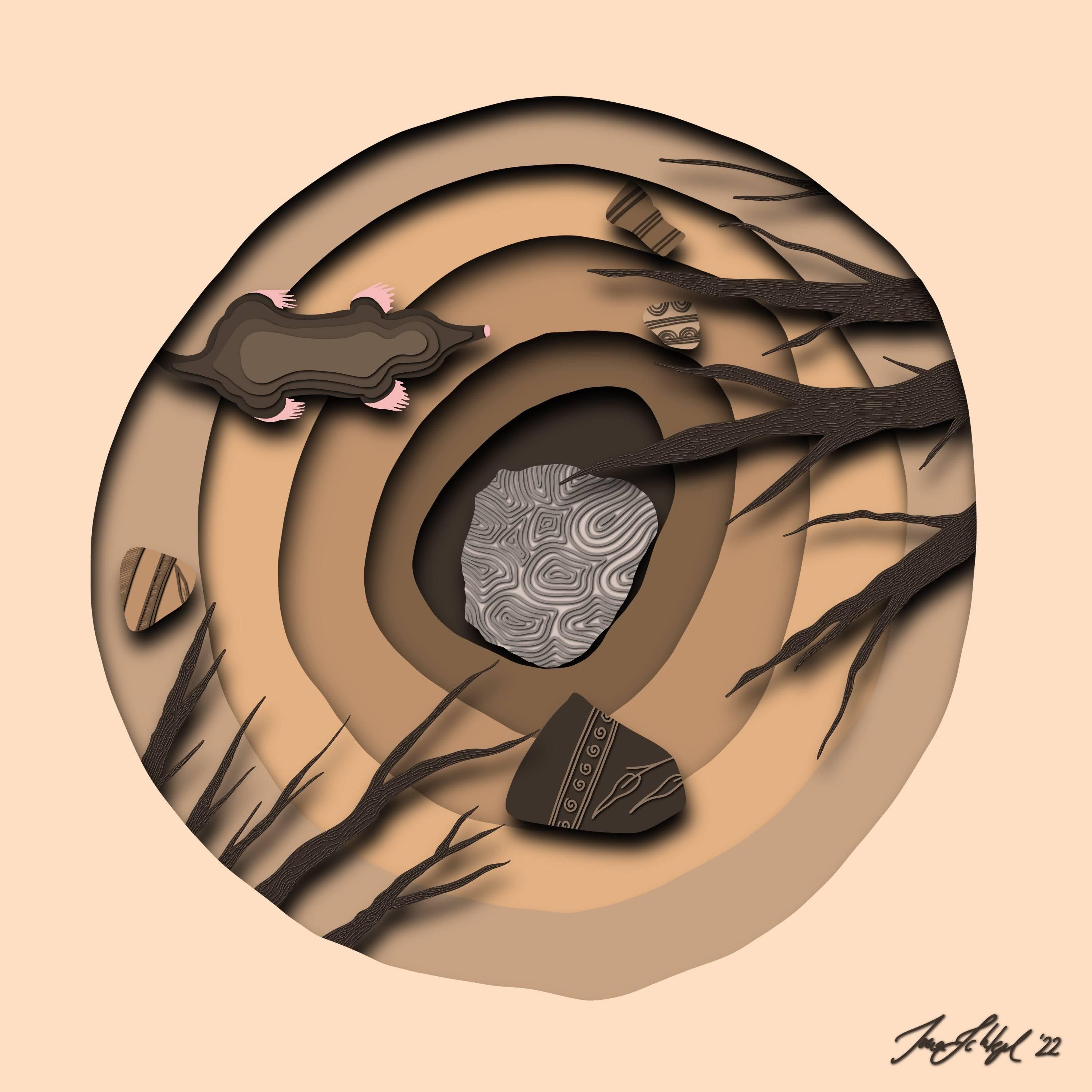 Posthole Paper Cut
