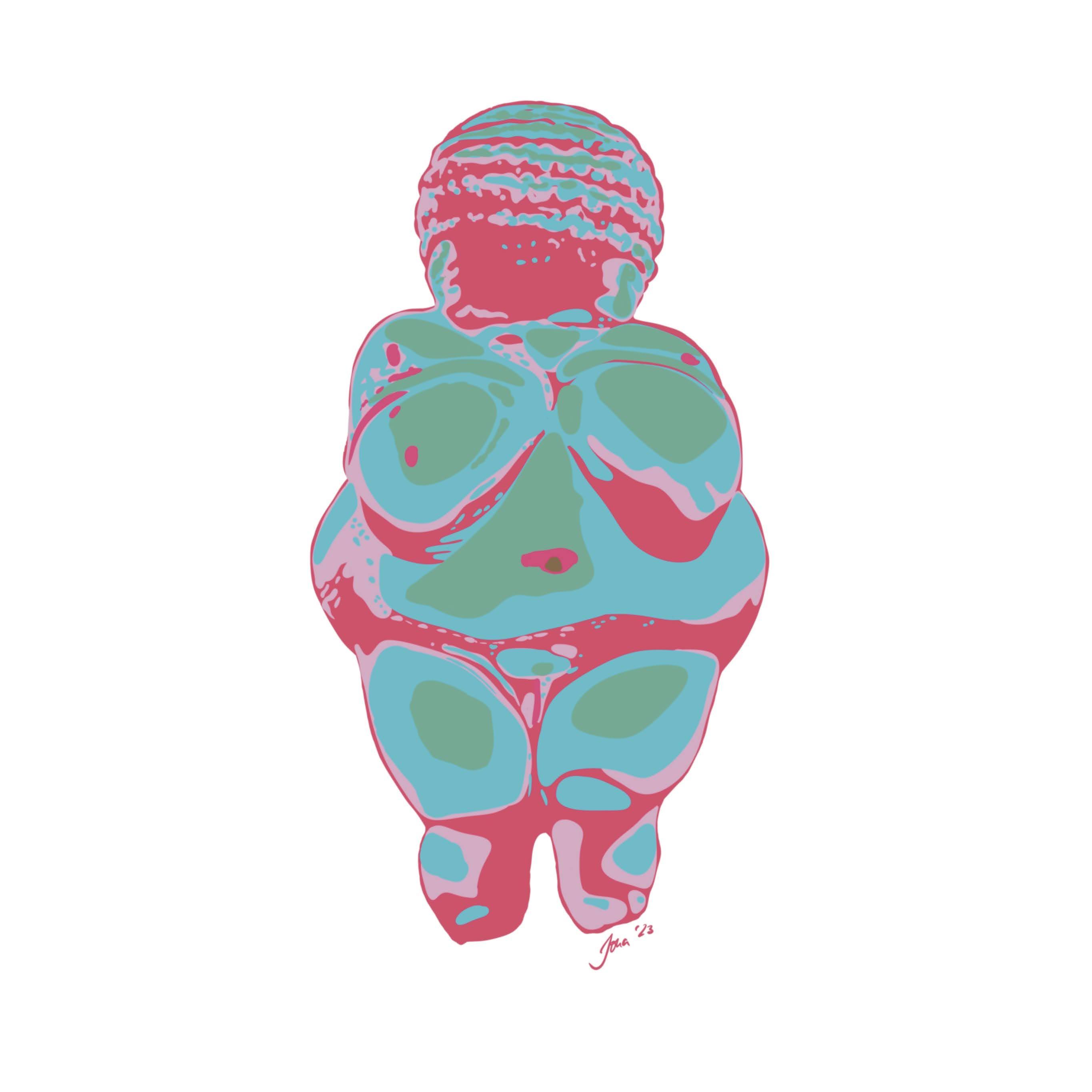 Venus Of Willendorf Neon