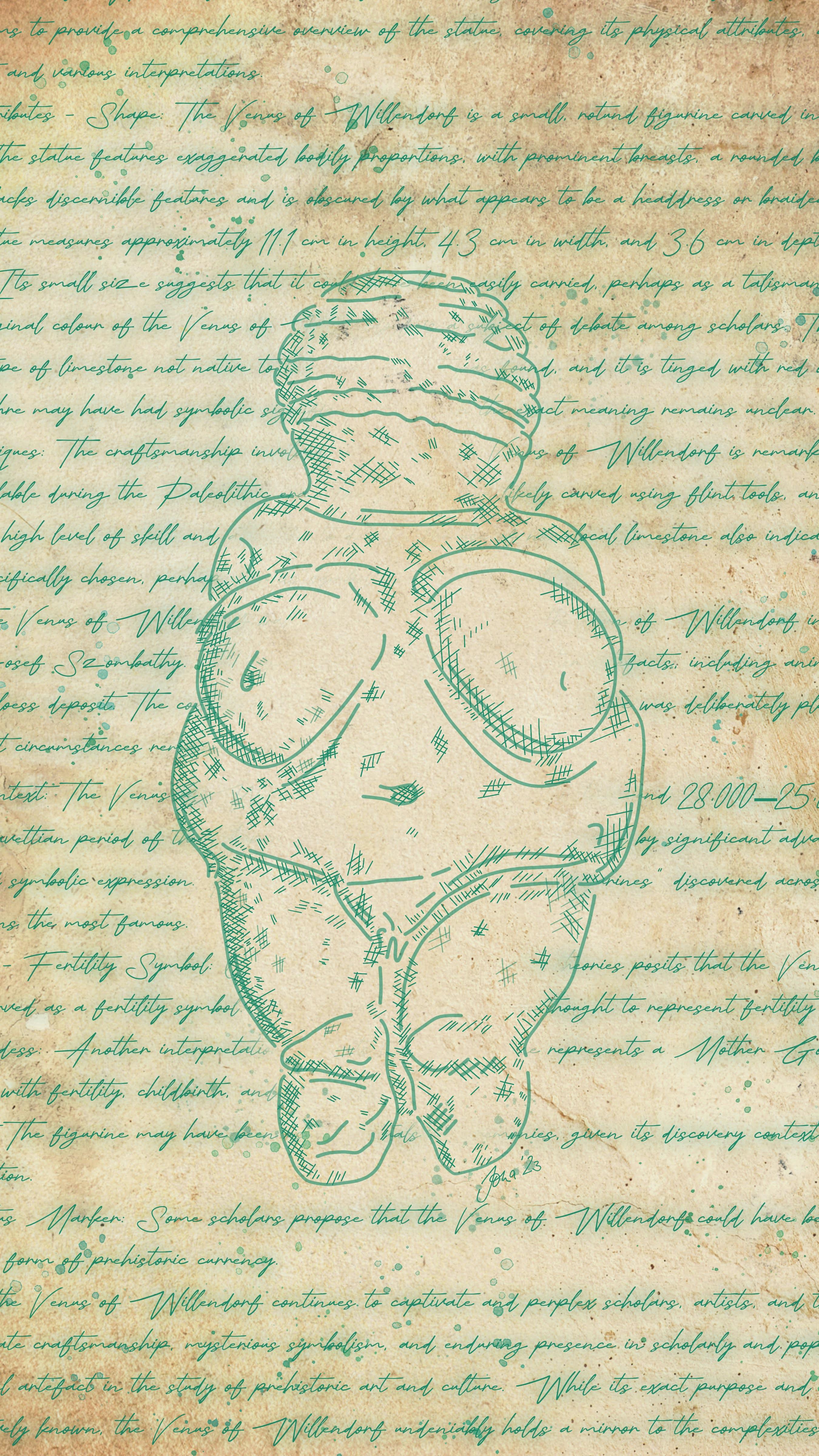 Venus Of Willendorf Sketch