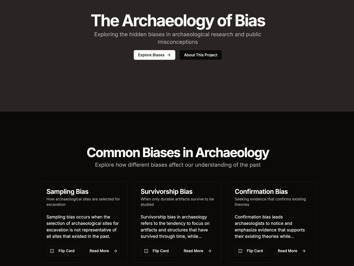 The Archaeology of Bias