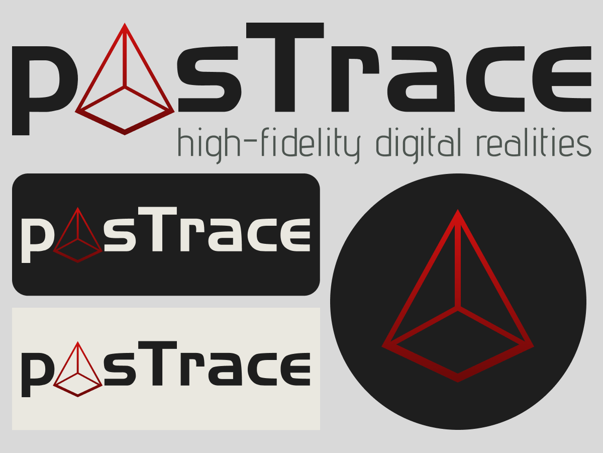 PasTrace – Visual identity and logo design for PasTrace — German photogrammetry company specialising in high-fidelity 3D documentation of cultural heritage sites and archaeological monuments.
