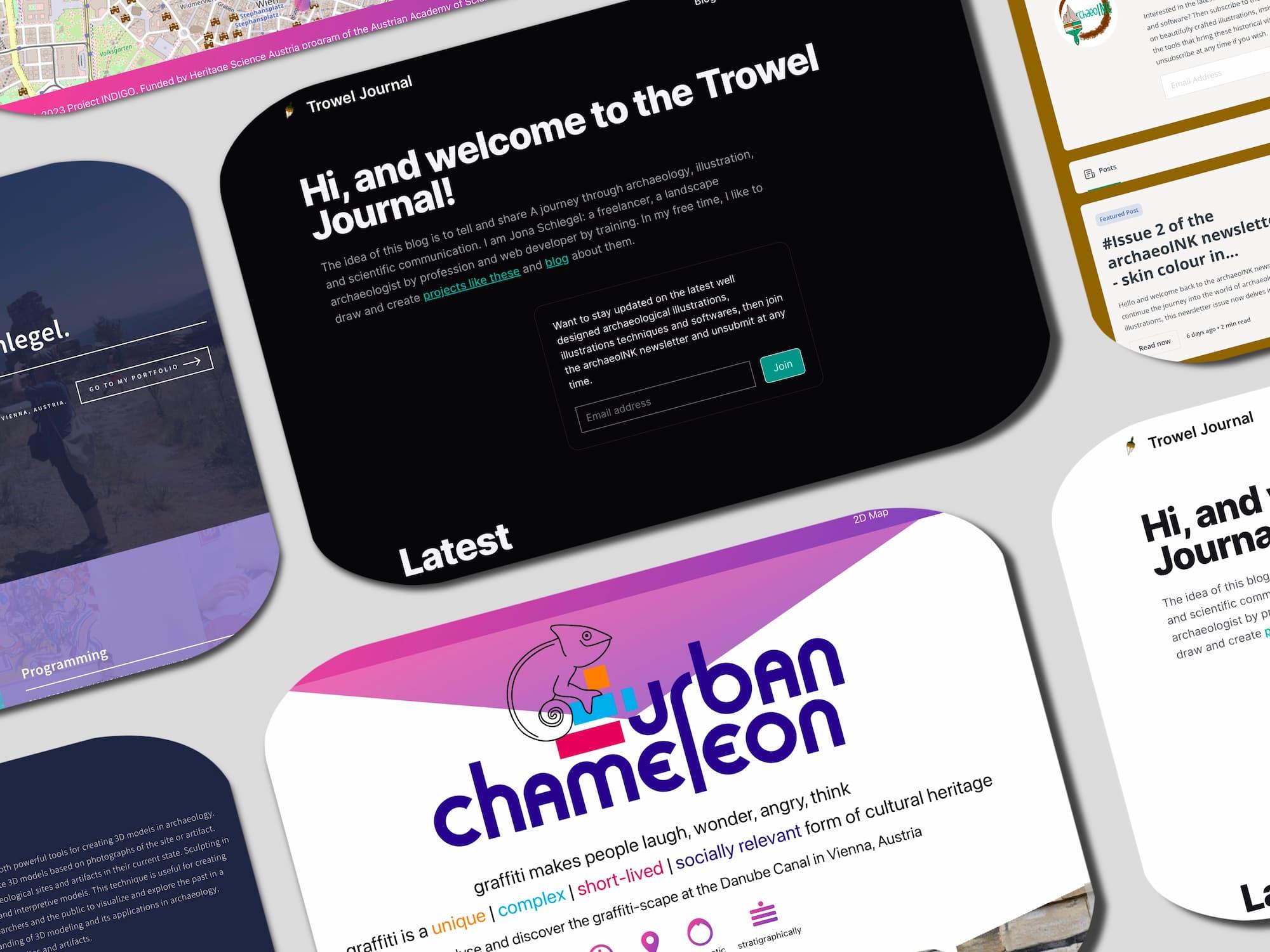 Web development and design portfolio for archaeological projects by Jona Schlegel